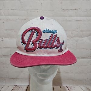 Chicago Bulls NewEra Hardwood Classic Hot Pink and Blue adjustable cap